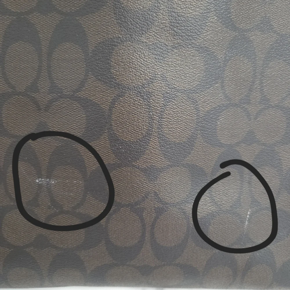 Coach Signature Tote Bag Brown and Black